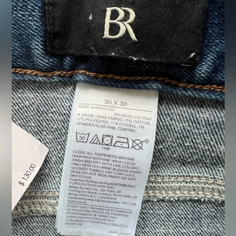 Banana Republic Men’s Traveler Denim straight leg jeans, 30x30 NEW w/tags